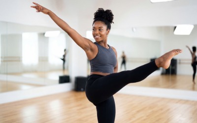 Dancer showing good posture